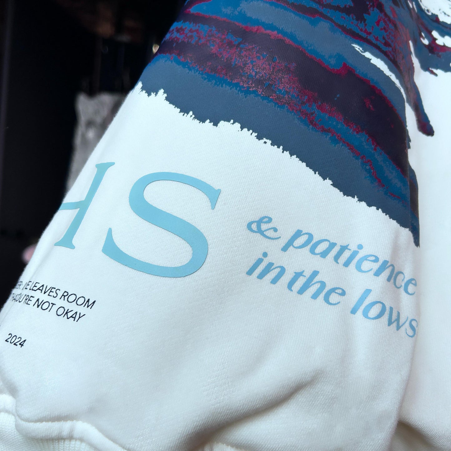 *NEW* Hoodie Boxy Fit Grateful Crema