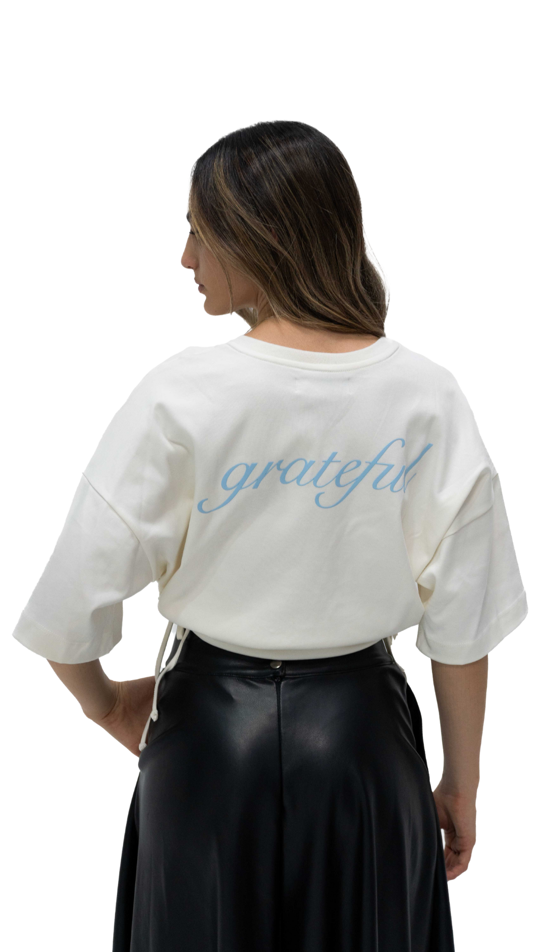 Camiseta Grateful Cut-Outs Crema