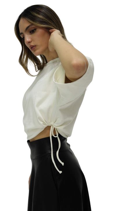 Camiseta Grateful Cut-Outs Crema