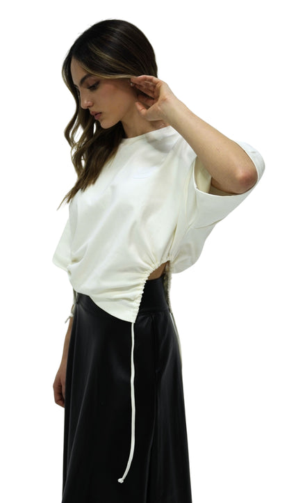 Camiseta Grateful Cut-Outs Crema