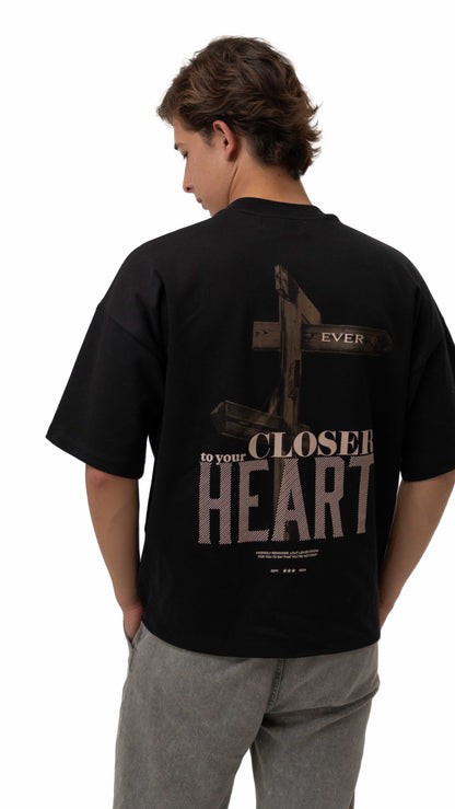 Camiseta Oversized Closer Negra