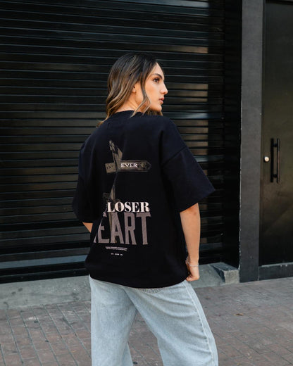 Camiseta Oversized Closer Negra