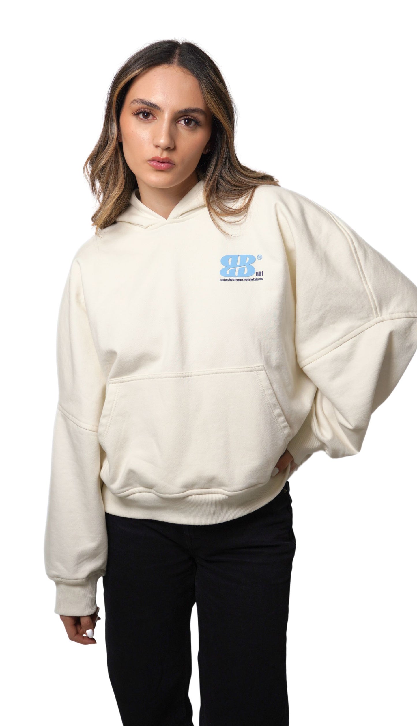 Hoodie Boxy Fit Heritage Crema