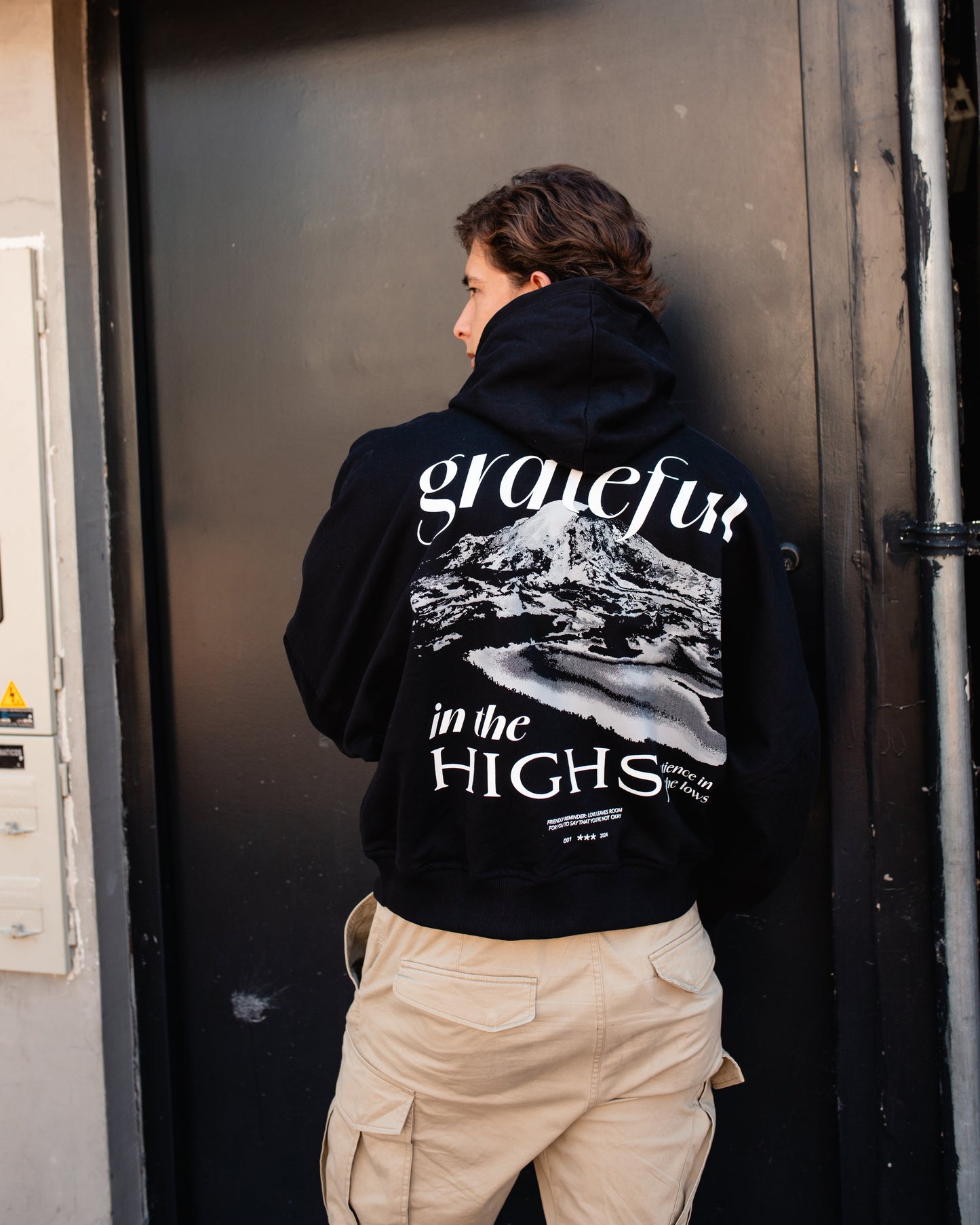 Hoodie Highs & Lows Negro